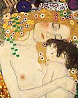 Gustav Klimt Famous Paintings - Mother and Child detail from The Three Ages of Woman